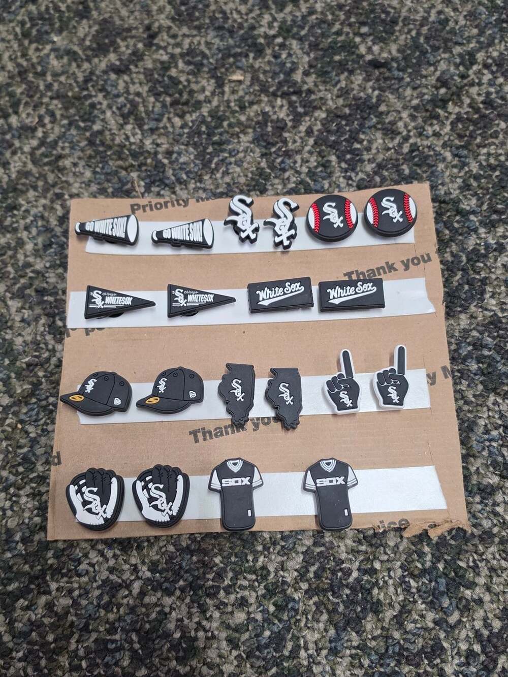 Chicago White Sox Shoe Charms Set